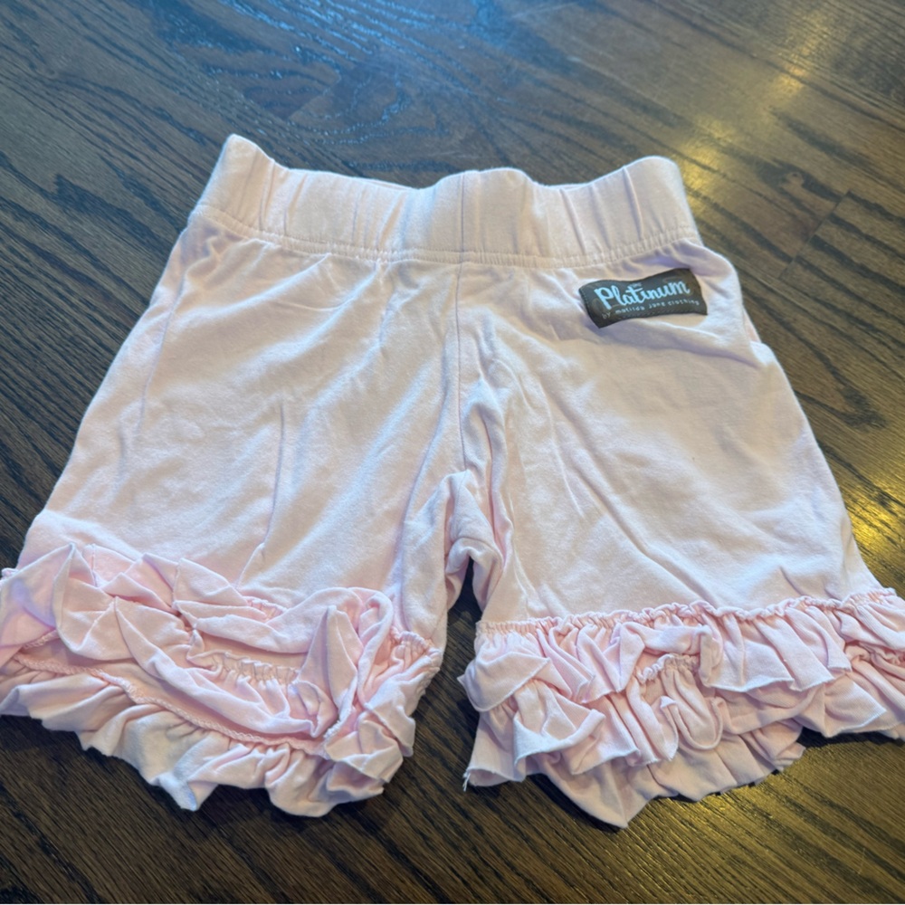 Matilda Jane Platinum Soft Pink Ruffle Shorts
